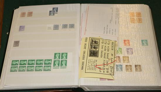 STAMPS, mint inc QV Penny Red Jubilee (part), GVI hi-vals and QEII (one stock book)(-)